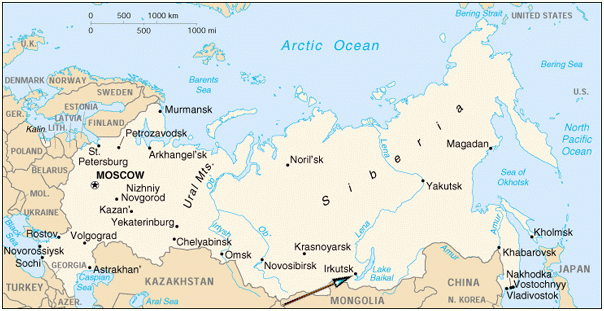 Baikal Lake Map