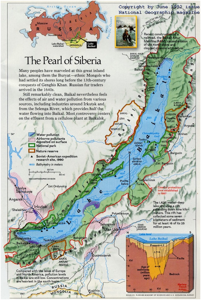 Baikal Lake Map